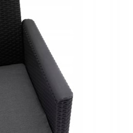 Sodo baldų komplektas Keter 3 sėdimos vietos, grafitinė sofa + pagalvės