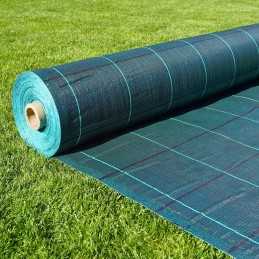 Stipri žalia agrotekstilė nuo piktžolių, lenkiška, 210 cm x 1 metras, 100 g/m² smeigtukai