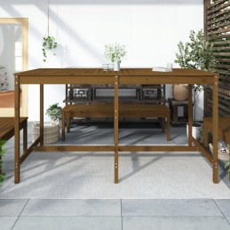 Sodo stalas medinis stalas terasos sodo balkono baldams 203,5x90x110 cm