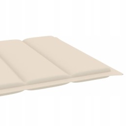 Tikmedžio sodo gultas su pagalvėle 195x59,5 cm, kreminės spalvos