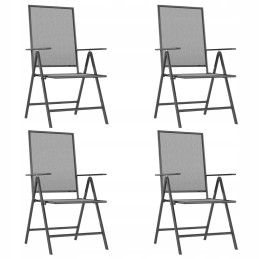Antracito sodo baldų komplektas, 5 dalių, 165x80x72cm