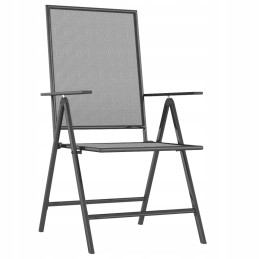 Antracito sodo baldų komplektas, 5 dalių, 165x80x72cm