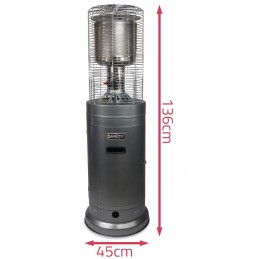 Maltec gh285 tropinis terasos skėtis + užvalkalas
