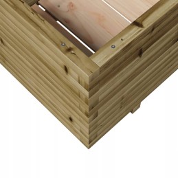 Sodo gėlių vazonas, 110x60x49,5 cm, impregnuota lumarko pušies mediena!