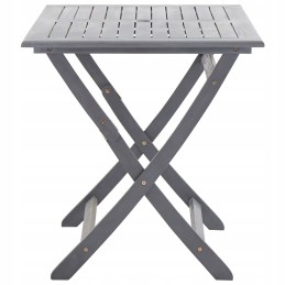Pilkos spalvos sodo baldų komplektas 120x70x75 cm - 4 kėdės