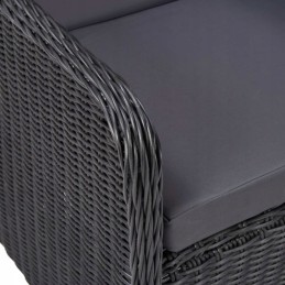 Technorattan sodo baldų komplektas, 3 dalių baldai
