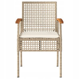 4 dalių sodo sofos komplektas, pagalvėlės, PE rotangas, lumarko beige