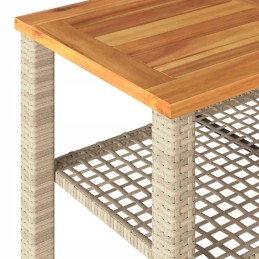 4 dalių sodo sofos komplektas, pagalvėlės, PE rotangas, lumarko beige