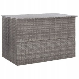 Vidaxl sodo dėžė, pilka, 150 x 100 x 100 cm, PE rotangas