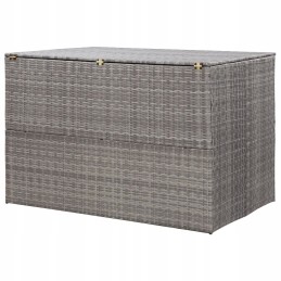 Vidaxl sodo dėžė, pilka, 150 x 100 x 100 cm, PE rotangas