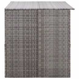 Vidaxl sodo dėžė, pilka, 150 x 100 x 100 cm, PE rotangas
