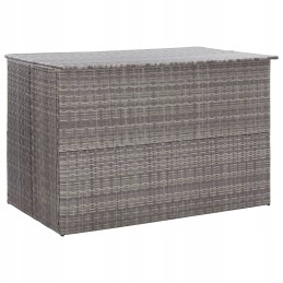 Vidaxl sodo dėžė, pilka, 150 x 100 x 100 cm, PE rotangas