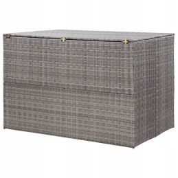 Vidaxl sodo dėžė, pilka, 150 x 100 x 100 cm, PE rotangas