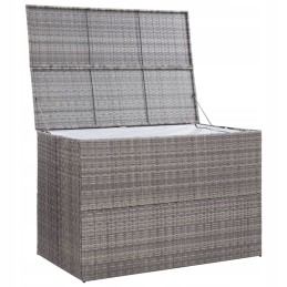 Vidaxl sodo dėžė, pilka, 150 x 100 x 100 cm, PE rotangas