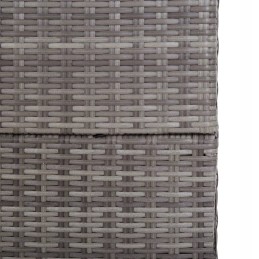 Vidaxl sodo dėžė, pilka, 150 x 100 x 100 cm, PE rotangas