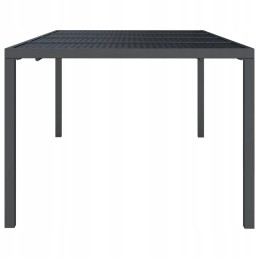 Sodo stalas, antracitas, 200x100x72 cm, plieninis