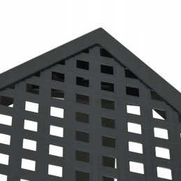 Sodo stalas, antracitas, 200x100x72 cm, plieninis