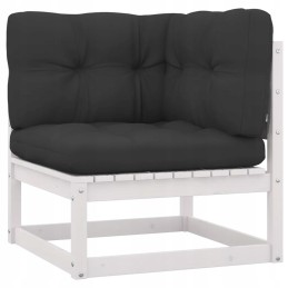 Vidaxl 4-vietė sodo sofa su pagalvėlėmis, pušies masyvo