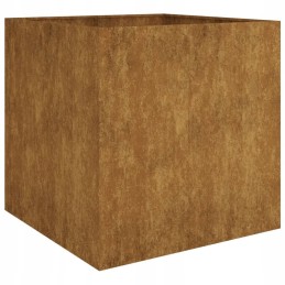 Vazonas, 80x80x80 cm, Corten plieno