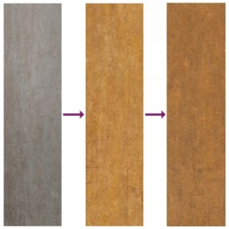 Vazonas, 80x80x80 cm, Corten plieno