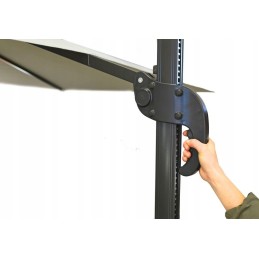 Cantielver skėtis, grafitas, 270 cm