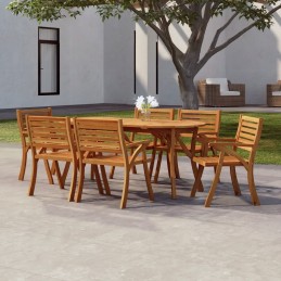 Sodo stalas, 200x90x75 cm, akacijos masyvo