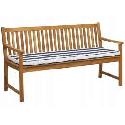 Sodo suoliukas iš sertifikuotos medienos, 160 cm, su mėlyna Vivara pagalvėle