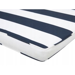Sodo suoliukas iš sertifikuotos medienos, 160 cm, su mėlyna Vivara pagalvėle