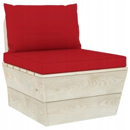 Vidaxl 4-vietė sodo sofa iš padėklų, su pagalvėmis, eglės mediena
