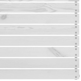 Vidaxl 6 dalių sodo sofos komplektas, baltas, pušies
