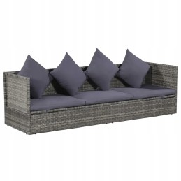 Pilka sodo gulta 200x60 cm PE rotango