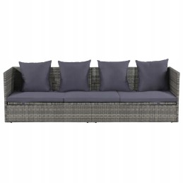 Pilka sodo gulta 200x60 cm PE rotango