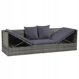 Pilka sodo gulta 200x60 cm PE rotango