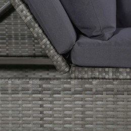 Pilka sodo gulta 200x60 cm PE rotango