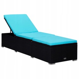 Vidaxl gultas 310227 plastikinis juodas + buitiniai audiniai York audinio audinys 3 vnt.