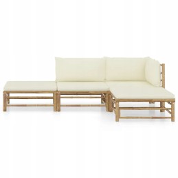 Kreminis bambuko poilsio komplektas 5/10 cm 65x70x60 cm
