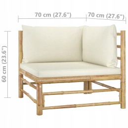 Kreminis bambuko poilsio komplektas 5/10 cm 65x70x60 cm