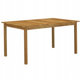 Sodo valgomojo komplektas akacijos juodas 150x90 cm
