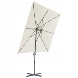 Klasikinis Vidaxl skėtis juodas 250 x 230 cm + mikropluošto šluostės 50x60 audinys h