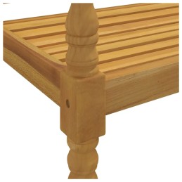 Vidaxl batavia suolas, 150 cm, tikmedžio masyvo