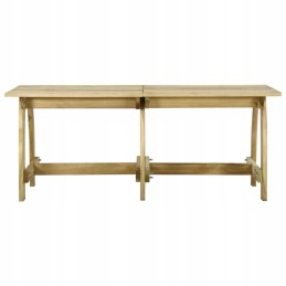 Sodo stalas, 220x74x75 cm, impregnuota pušies mediena