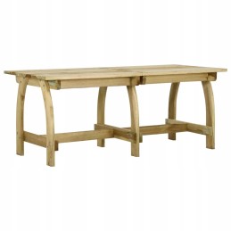 Sodo stalas, 220x74x75 cm, impregnuota pušies mediena