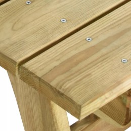 Sodo stalas, 220x74x75 cm, impregnuota pušies mediena