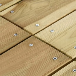 Sodo stalas, 220x74x75 cm, impregnuota pušies mediena