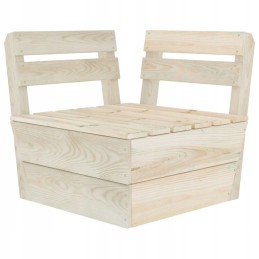 Vidaxl 8 dalių padėklų baldų komplektas sodui, impregnuota eglė, 3063727