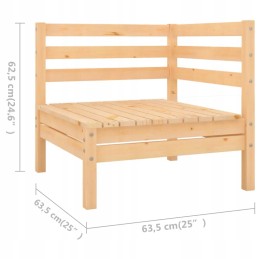 Medinis sodo poilsio komplektas (63,5x63,5x62,5 cm) - pušis