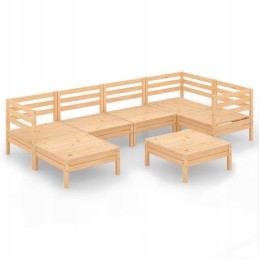 Sodo poilsio komplektas iš pušies medienos - 75x75x63,5 cm, žalias