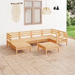 Sodo poilsio komplektas iš pušies medienos - 75x75x63,5 cm, žalias