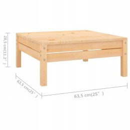 Sodo poilsio komplektas iš pušies medienos - 75x75x63,5 cm, žalias