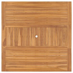 Vidaxl sodo stalas, 150x150x76 cm, tikmedžio masyvo